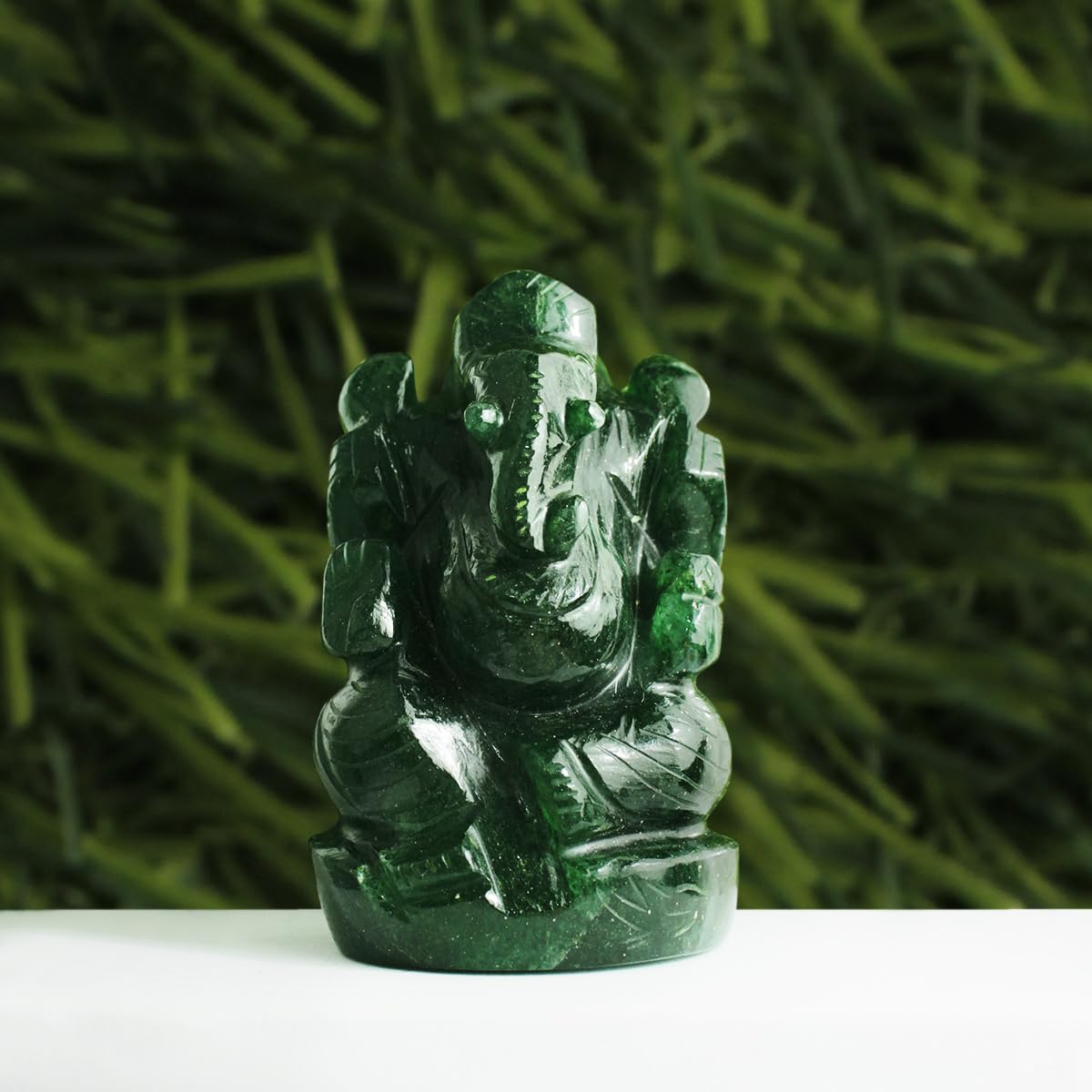 Jade Ganesha Idol